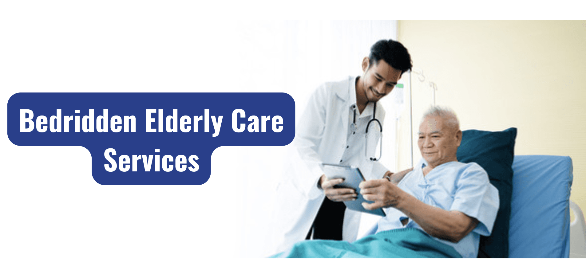 Bedridden elderly care services at Cure Rehab